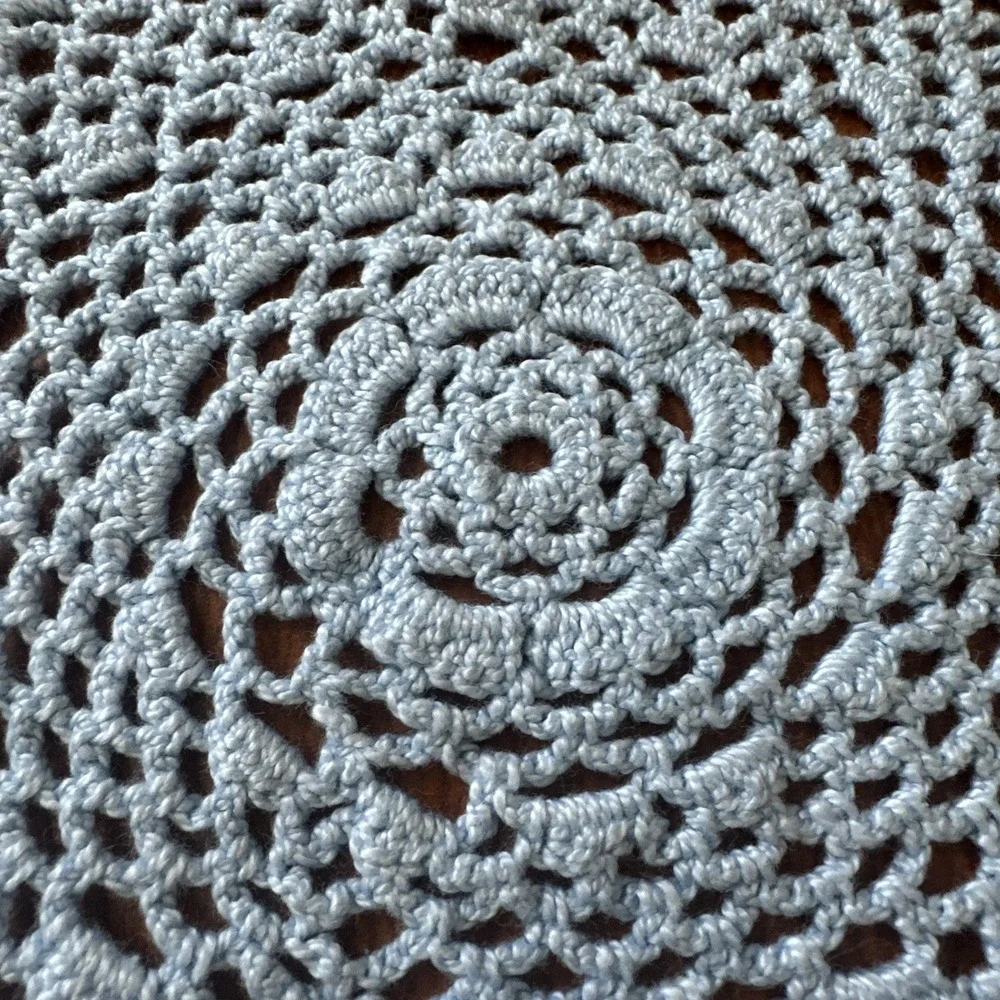 Vintage Handmade Crocheted Doily 15